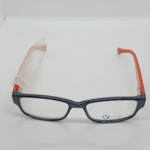 NWT MEN'S MODERN EYEGLASS FRAMES CHILL BLACK ORANGE - Picture 2 of 3